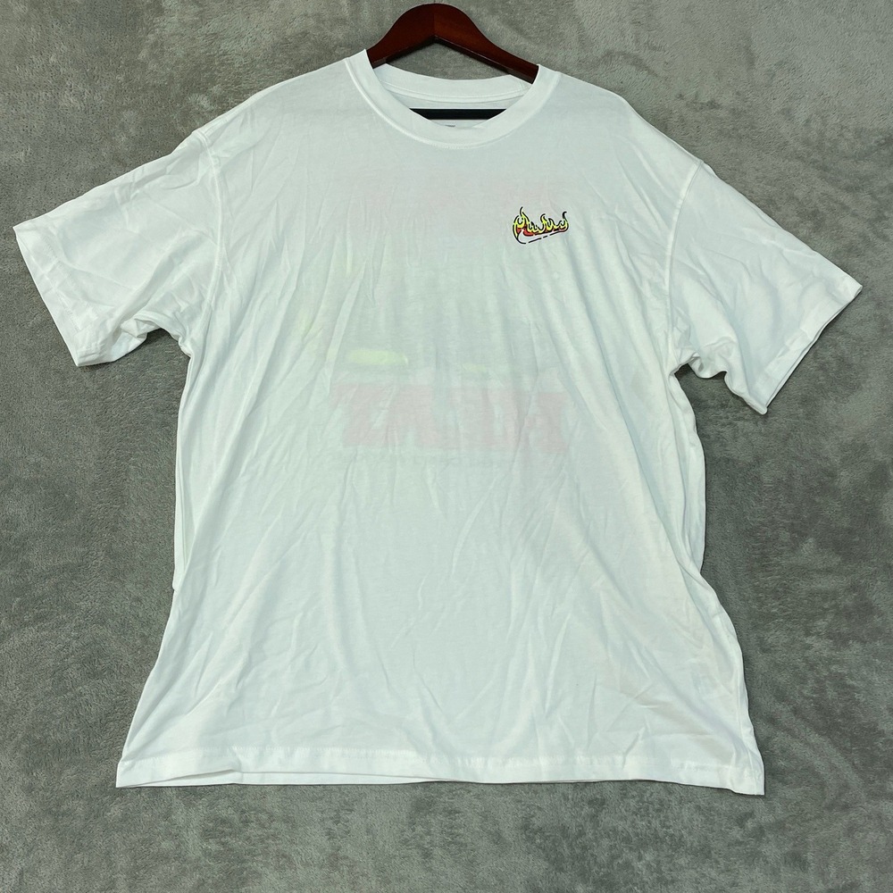 NWOT Nike Max Heat Air Max 95 T-Shirt Men's Large White Cotton Graphic Loose Fit